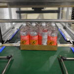 Water bottles processed with bundler machine